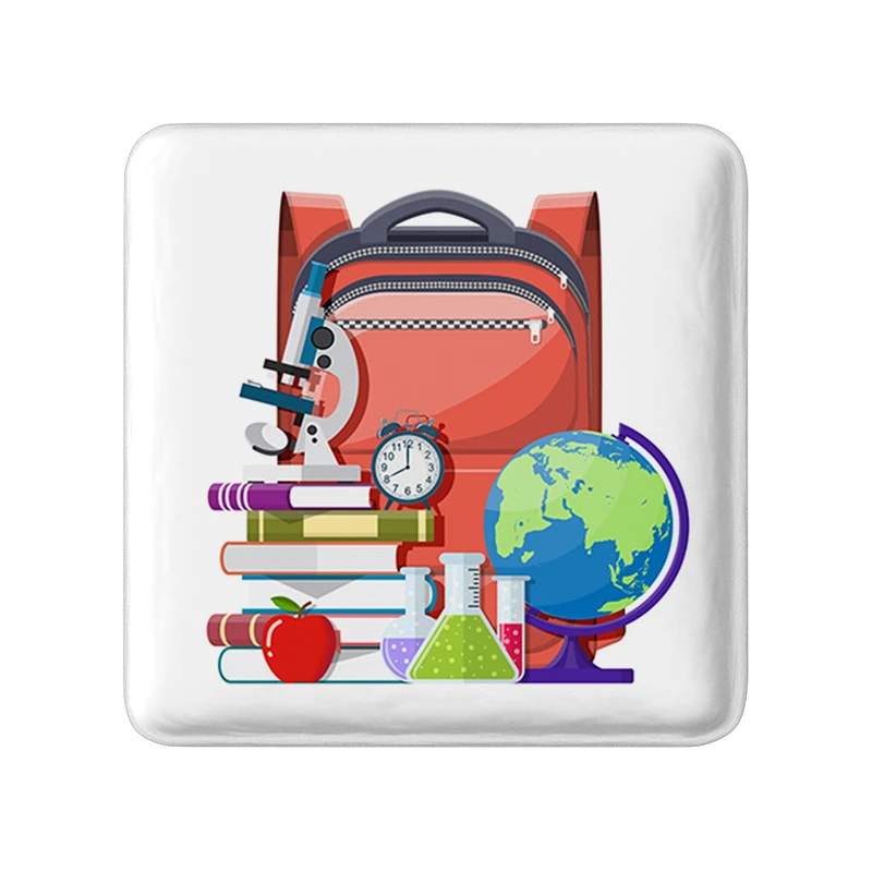 مگنت خندالو طرح بازگشت به مدرسه مدل مربعی کد 30049