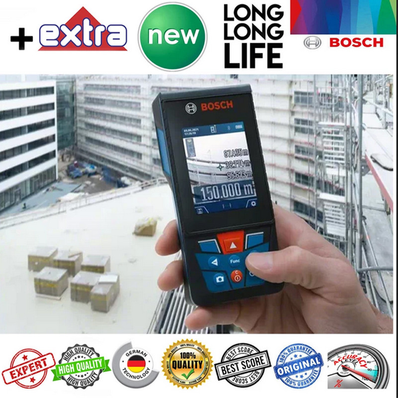 متر لیزری بوش مدل فوق هوشمند دوربین دار GLM 150-27 C Professional