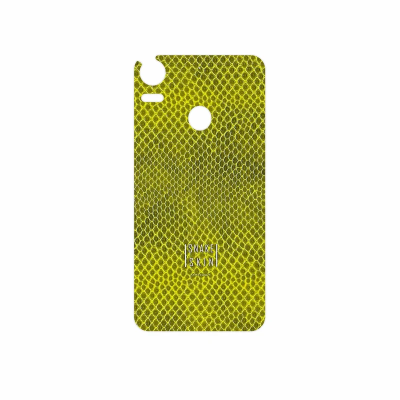 برچسب پوششی ماهوت مدل Yellow Snake Skin مناسب برای گوشی موبایل اچ تی سی Desire 10 Pro