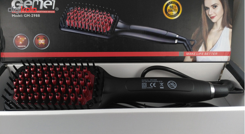 برس حرارتی صاف کننده مو جیمی مدل GM-2988 برس حرارتی صاف کننده مو جیمی مدل GM-2988