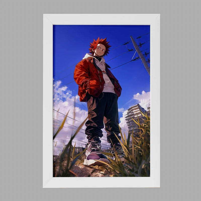 تابلو خندالو مدل انیمه آکادمی قهرمان من کد F2853