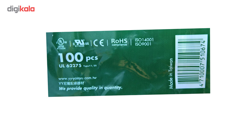 بست کمربندی وای وای مدل TSL-250-I سایز 3.6×250 میلیمتر