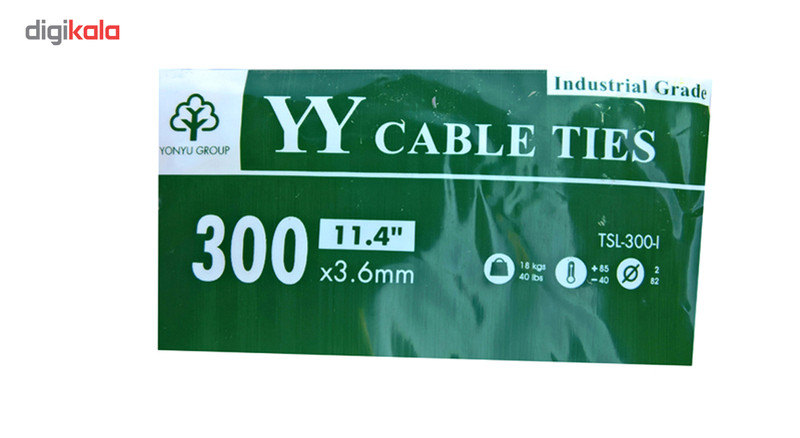 بست کمربندی وای وای مدل TSL-300-I سایز 3.6×300 میلیمتر