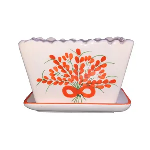 گلدان دکوری طرح گل کد 47