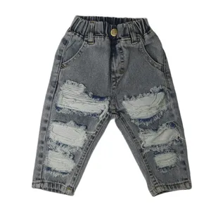 شلوار جین مام فیت بچگانه مدل فشن 