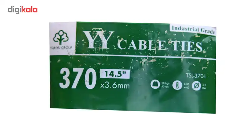 بست کمربندی وای وای مدل TSL-370-S سایز 4.8×370 میلیمتر