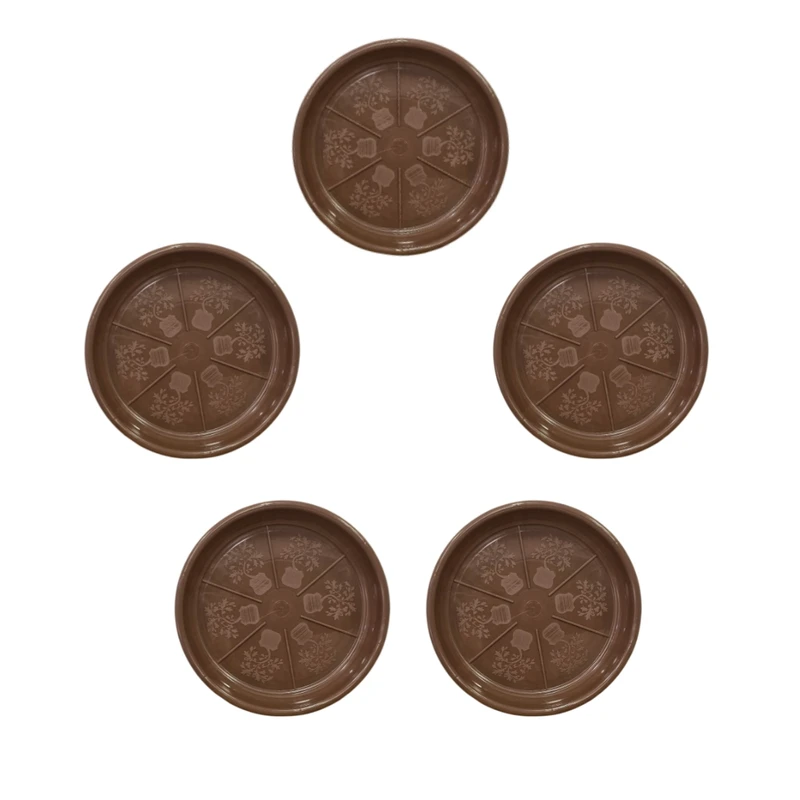 زیرگلدانی شیک پلاستیک مدل S5 سایز 24 سانتی متر مجموعه 5 عددی