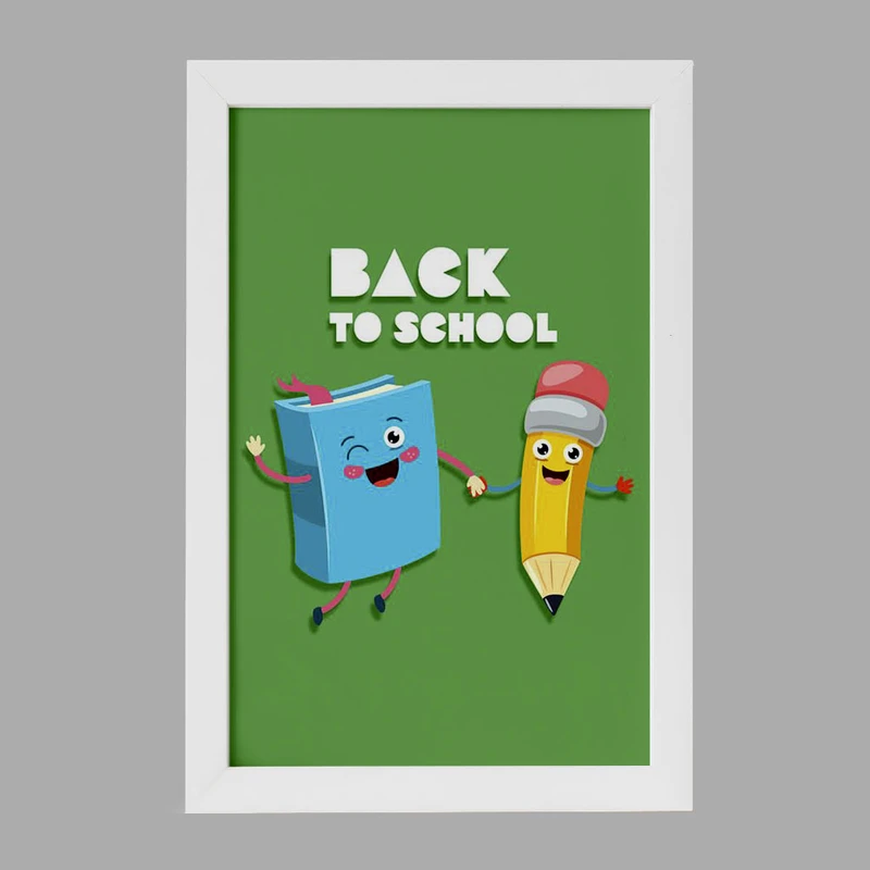 تابلو خندالو مدل بازگشت به مدرسه کد 30030