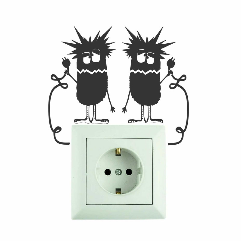 استیکر کلید و پریز والتت مدل باکتری بسته 2 عددی