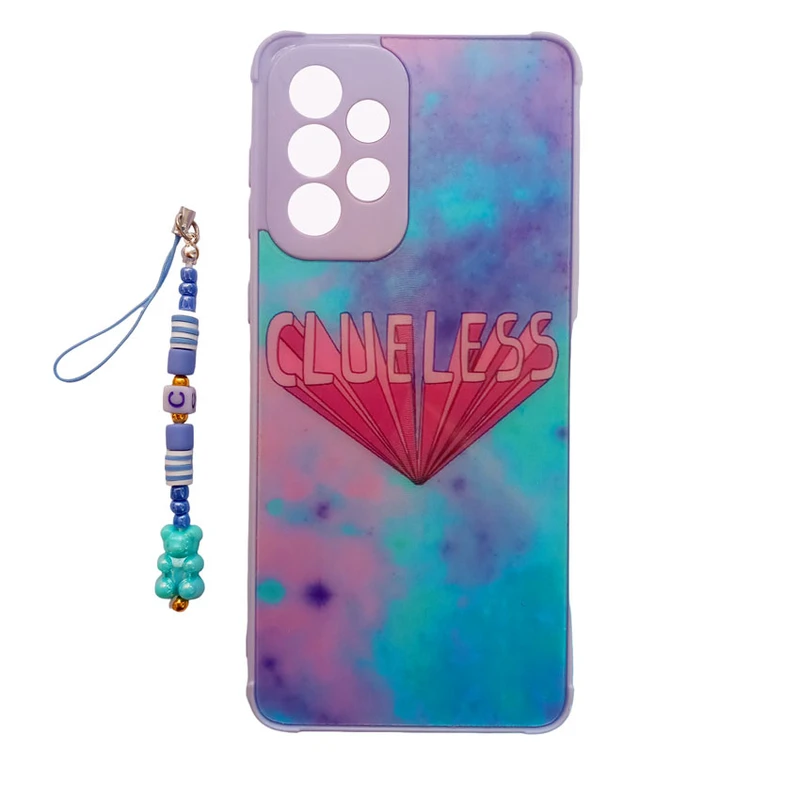 کاور طرح لیزری مدل تدی کد A10130 مناسب برای گوشی موبایل سامسونگ Galaxy A33 / A33 5G به همراه بند آویز