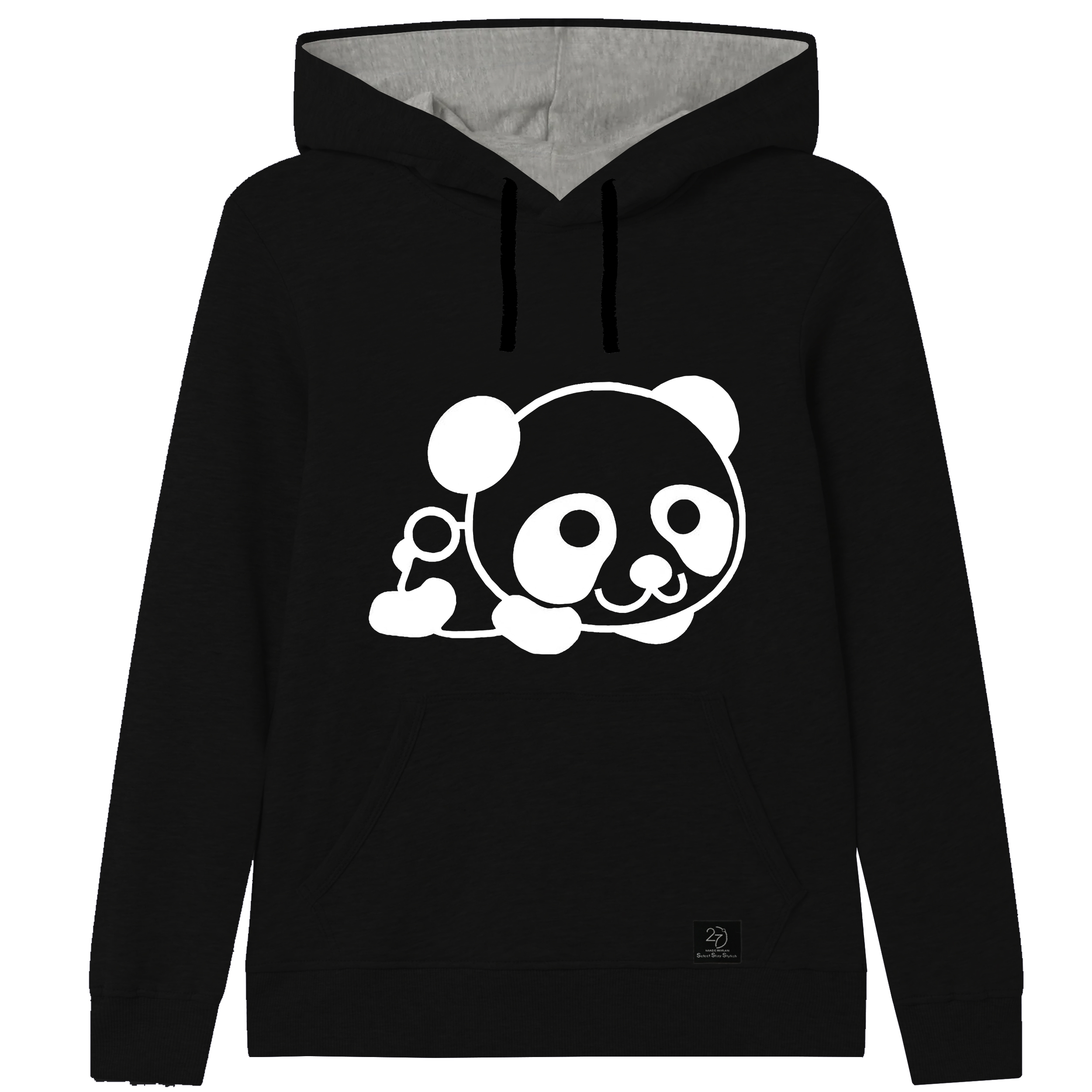 هودی دخترانه 27 مدل PANDA کد F05 رنگ مشکی 
