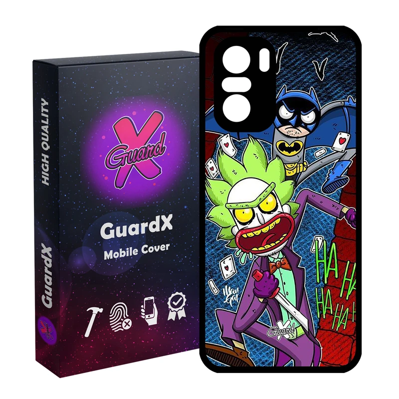 کاور گارد ایکس طرح Rick and Morty مدل Glass10154 مناسب برای گوشی موبایل شیائومی Poco F3/MI 11X/MI 11X Pro/Redmi K40/K40 Pro