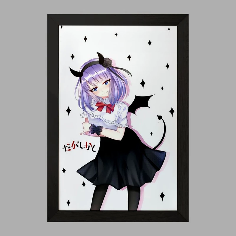 تابلو خندالو مدل شیداره انیمه داگاشی کاشی Dagashi Kashi  کد 23381