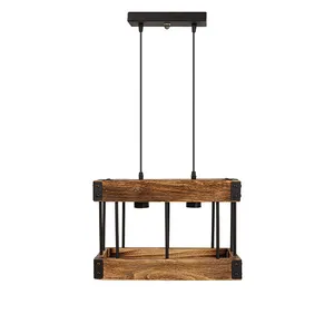 چراغ آویز چوبی مدل دیبانور کد 102B