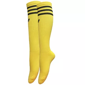 جوراب ورزشی ساق بلند زنانه دکترجوراب مدل کشی زیر زانو کد AD523YE  رنگ زرد