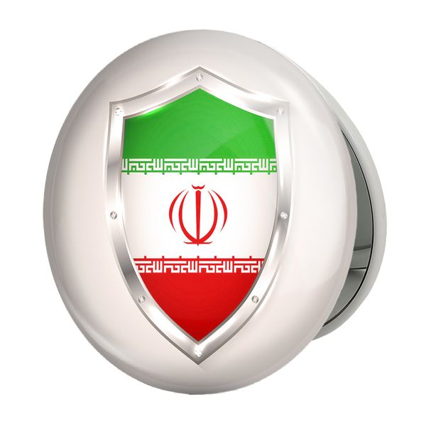 آینه جیبی خندالو طرح پرچم ایران مدل تاشو کد 20511 