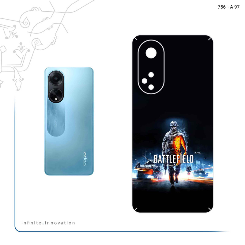 برچسب پوششی ماهوت مدل Battlefield Game Series مناسب برای گوشی موبایل اپو A98