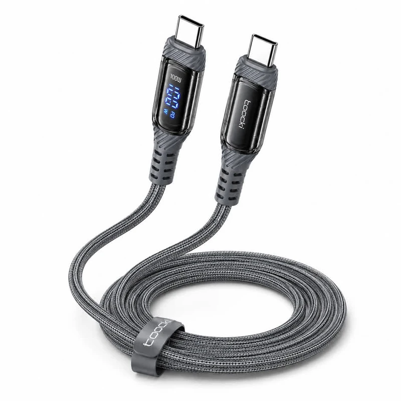 کابل USB-C توکی مدل LED-A33-100W با طول ۱متر
