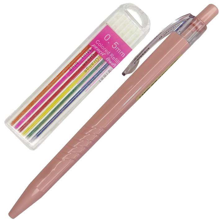 نوک مداد نوکی 0.5 میلی متری مدل رنگی کد 8541p به همراه مداد نوکی