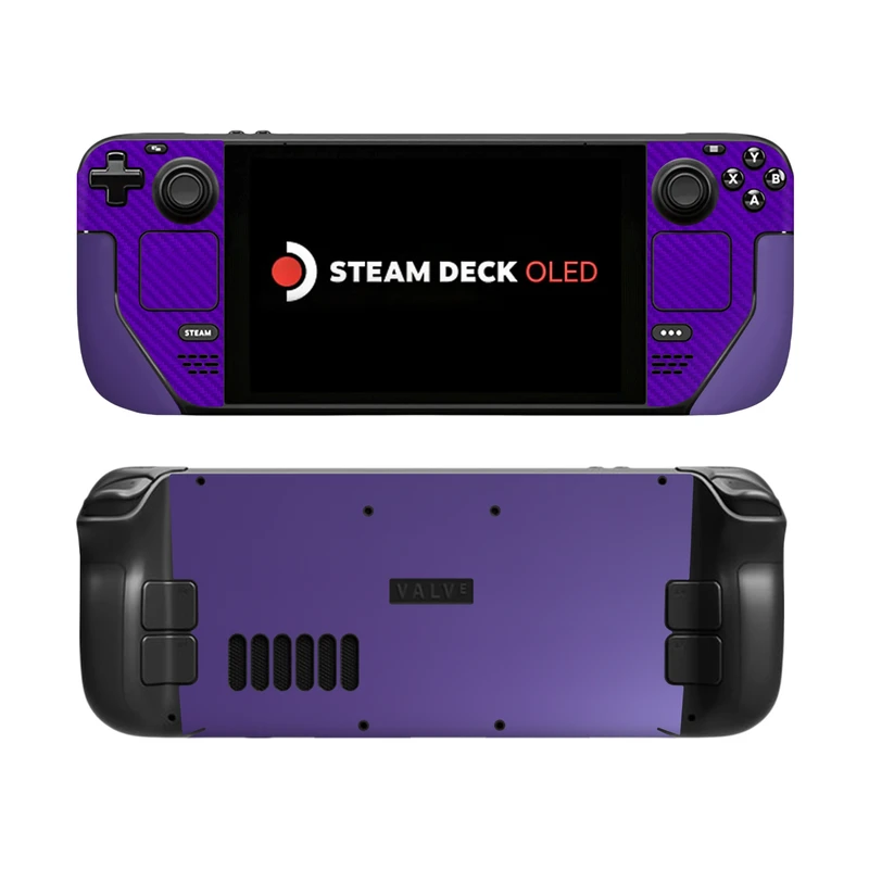  برچسب کنسول بازی ماهوت مناسب برای استیم دک OLED مدل Purple Fiber_Matte BlueBerry