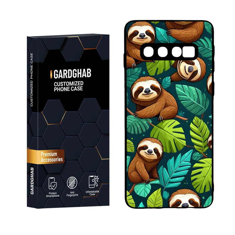 کاور گارد قاب مدل پشت گلس هنری مناسب برای گوشی موبایل سامسونگ Galaxy S10