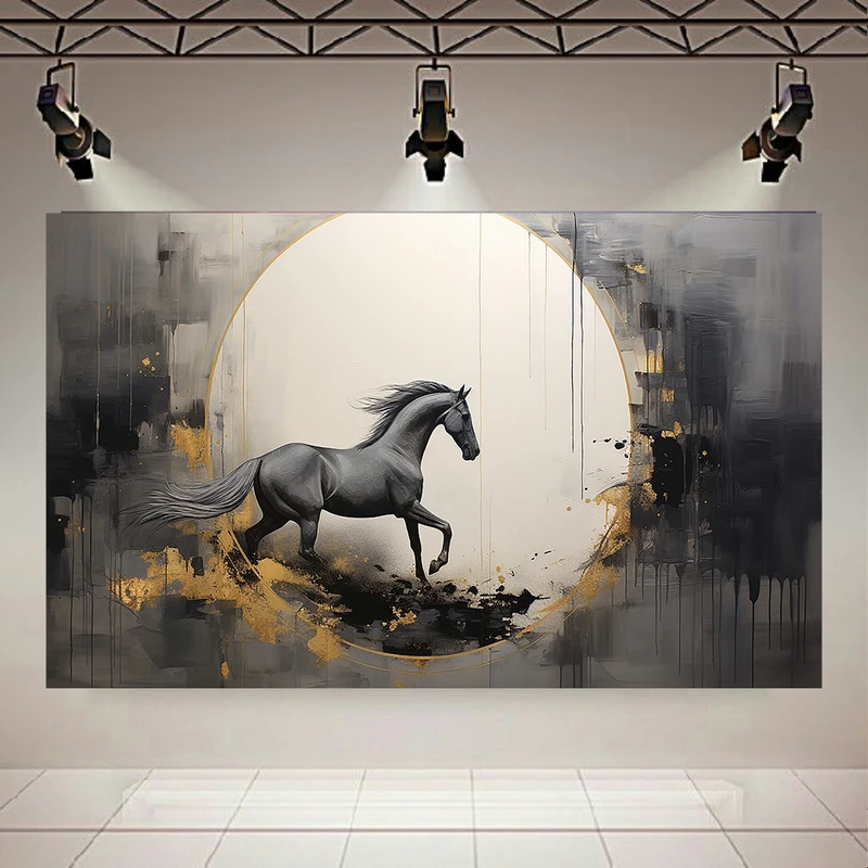 پوستر مدل بک لایت طرح اسب هنری کد AR32002
