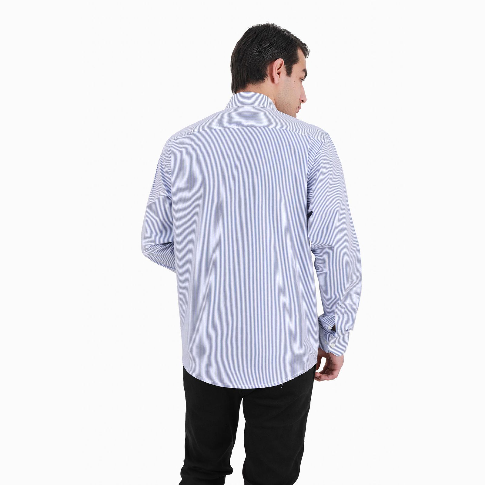 پیراهن آستین بلند مردانه پاتن جامه مدل کلاسیک 102721030171307 طرح راه راه -  - 4