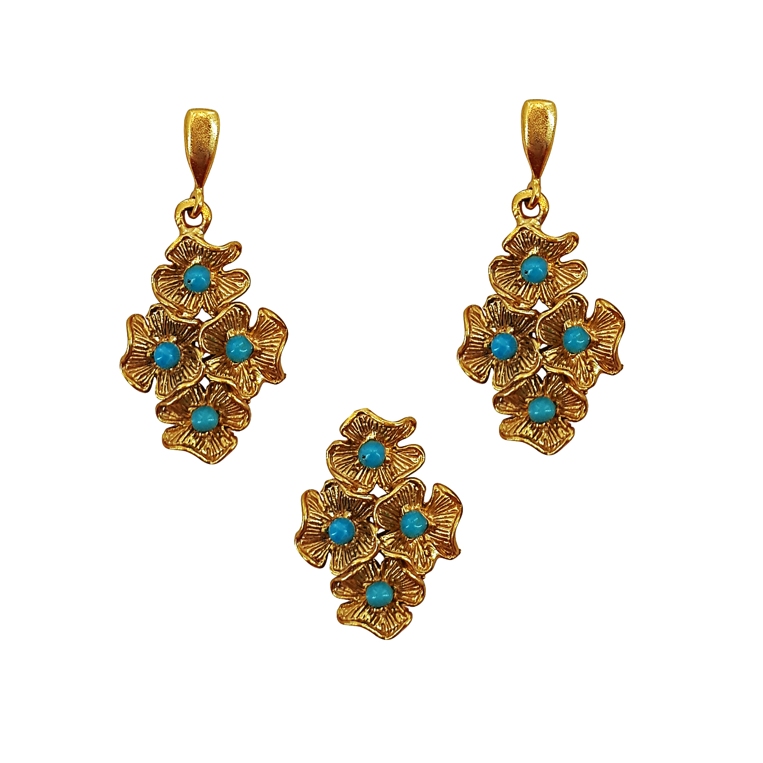 نیم ست نقره زنانه مدل zok-100041