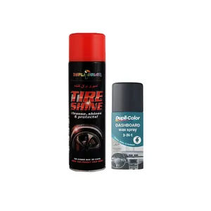 اسپری پولیش و واکس داشبورد و لاستیک خودرو دوپلی کالر مدل عطری حجم 500 میلی لیتر مجموعه 2 عددی