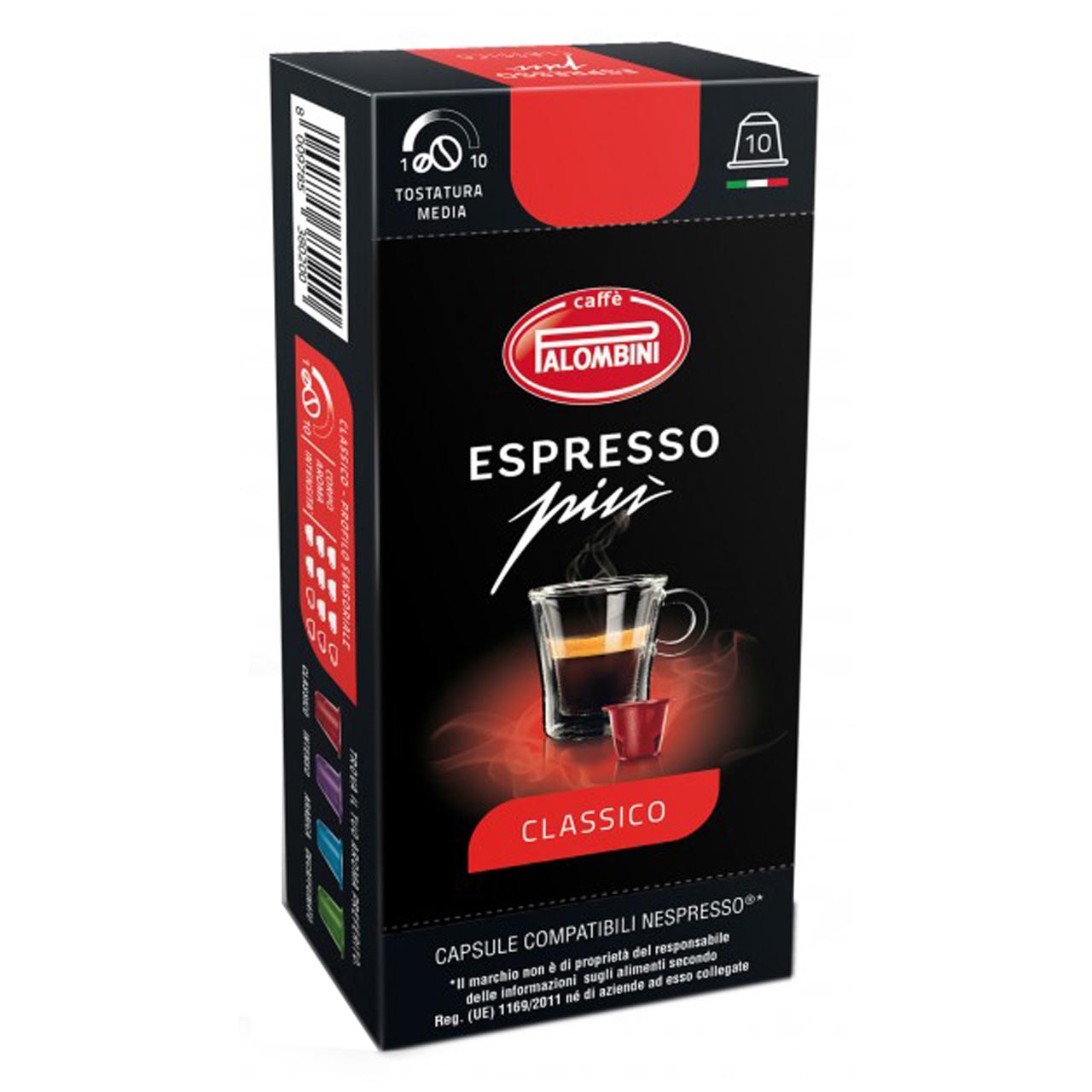 کپسول قهوه اسپرسو پالومبینی مدل Classic بسته 10 عددی