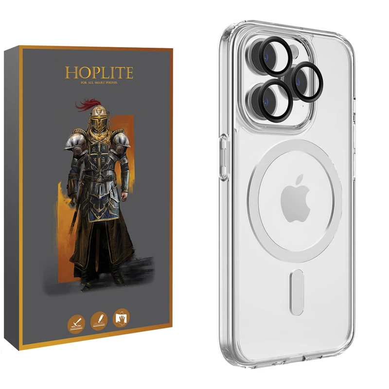 کاور هاپلایت مدل MagSafe Clear HL مناسب برای گوشی موبایل اپل iPhone 16 Pro به همراه محافظ لنز دوربین