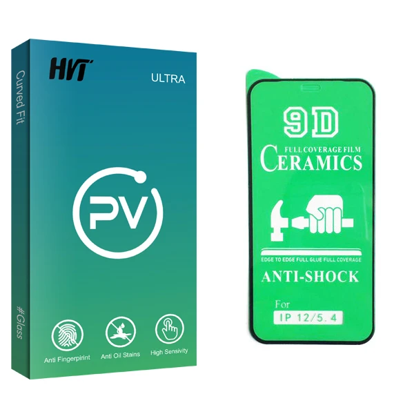 محافظ صفحه نمایش 9D اچ وی تی مدل PV glass مناسب برای گوشی موبایل اپل iphone 12 mini
