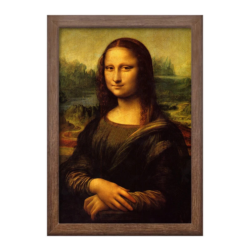تابلو خندالو طرح مونالیزا اثر لئوناردو داوینچی  کد 23354