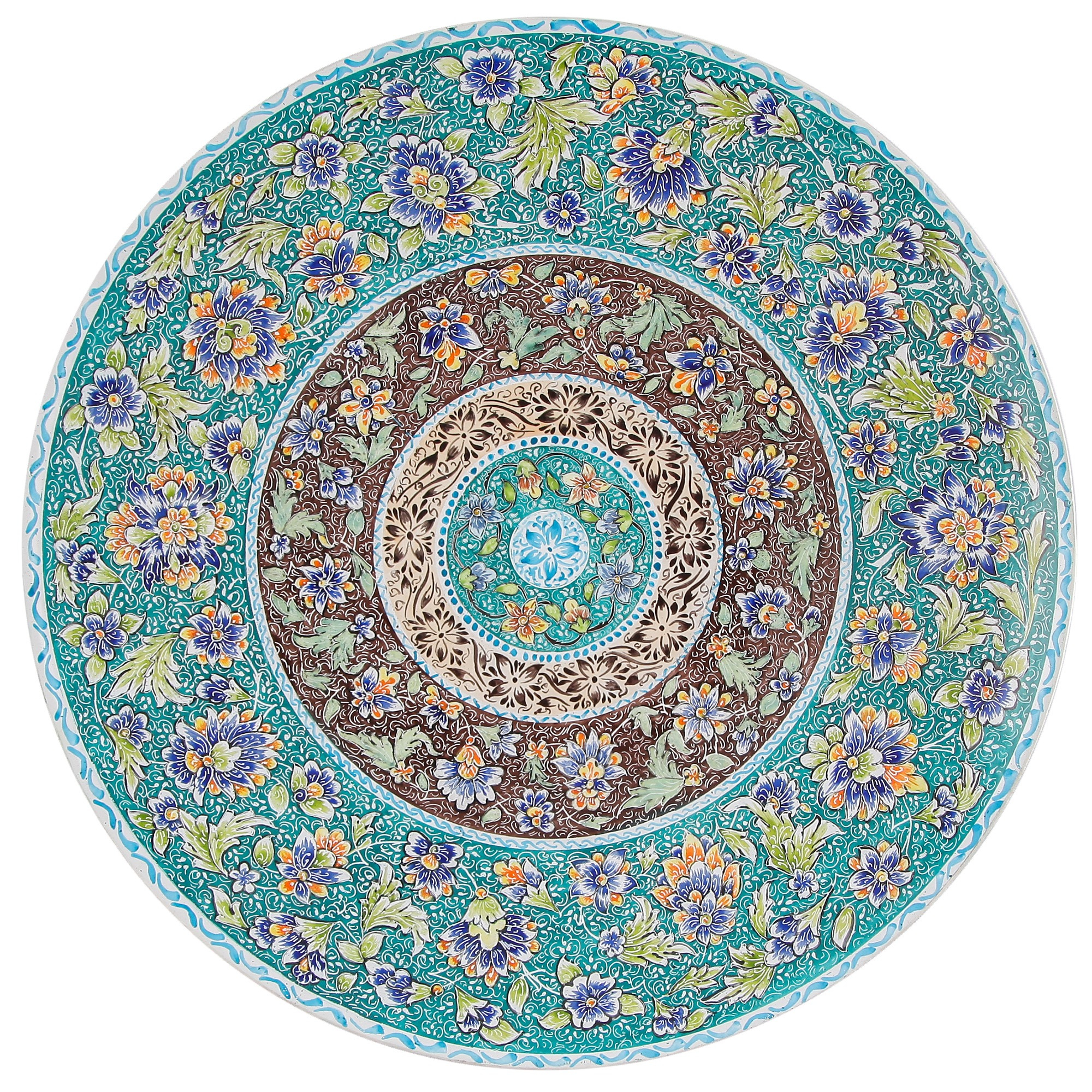 بشقاب مسی میناکاری اثر امینی نژاد کد 306037