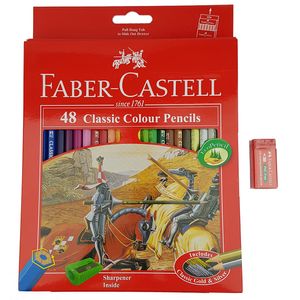 مداد رنگی 48 رنگ مدل Classic به همراه پاک کن
