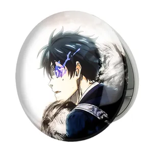 آینه جیبی خندالو طرح یویچی انیمه بلو لاک Blue Lock مدل تاشو کد 24379 