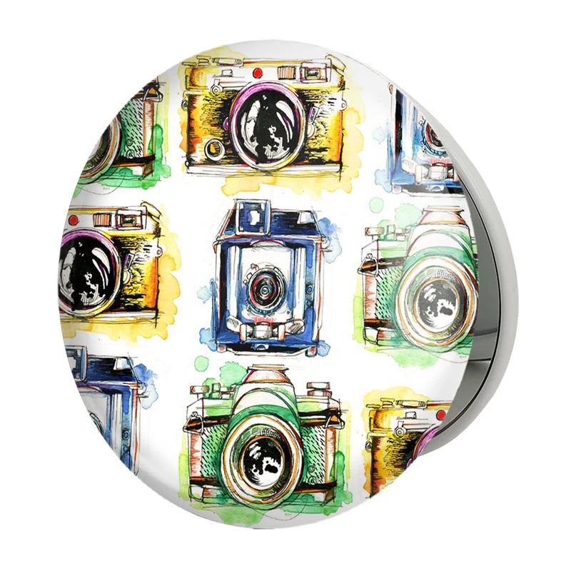 آینه جیبی خندالو طرح دوربین مدل تاشو کد 1698 