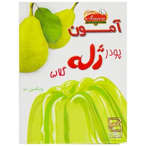 پودر ژله گلابی آمون مقدار 100 گرم
