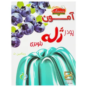 پودر ژله بلوبری آمون مقدار 100 گرم