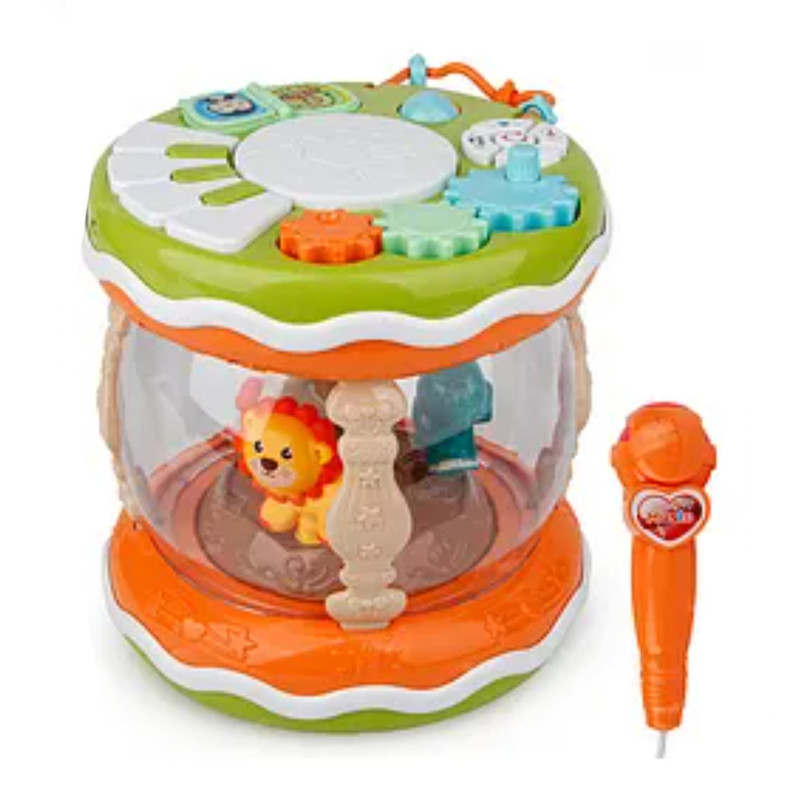 اسباب بازی مدل درام موزیکال طرح شیر چرخان به همراه میکروفن