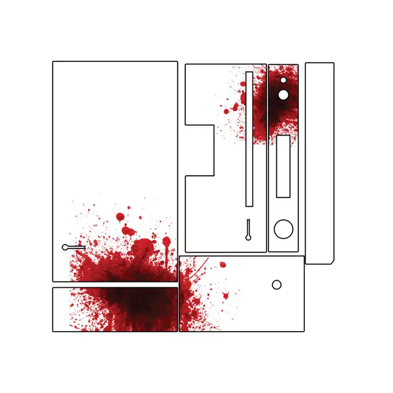 برچسب افقی ایکس باکس 1 گراسیپا طرح لکه خون