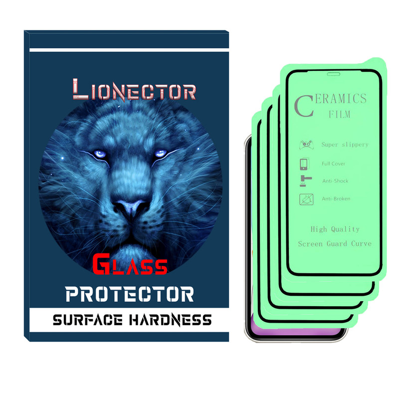 محافظ صفحه نمایش سرامیکی لایونکتور مدل LICR-04 مناسب برای گوشی موبایل اپل IPHONE XS MAX بسته چهار عددی