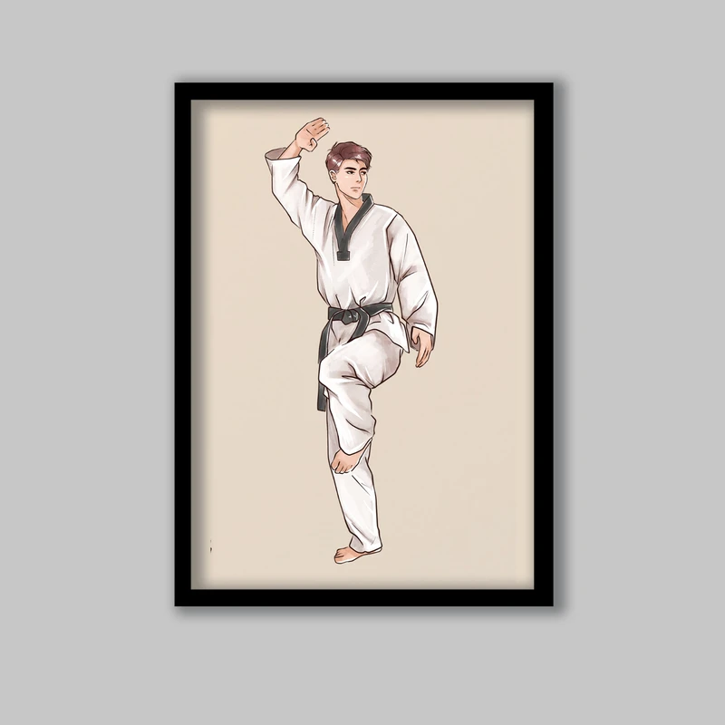 تابلو لیلیان طرح تکواندو کد LA-G10309-2