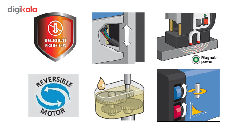 دریل مغناطیسی بی دی اس مدل MAB 465 دریل مغناطیسی بی دی اس مدل MAB 465