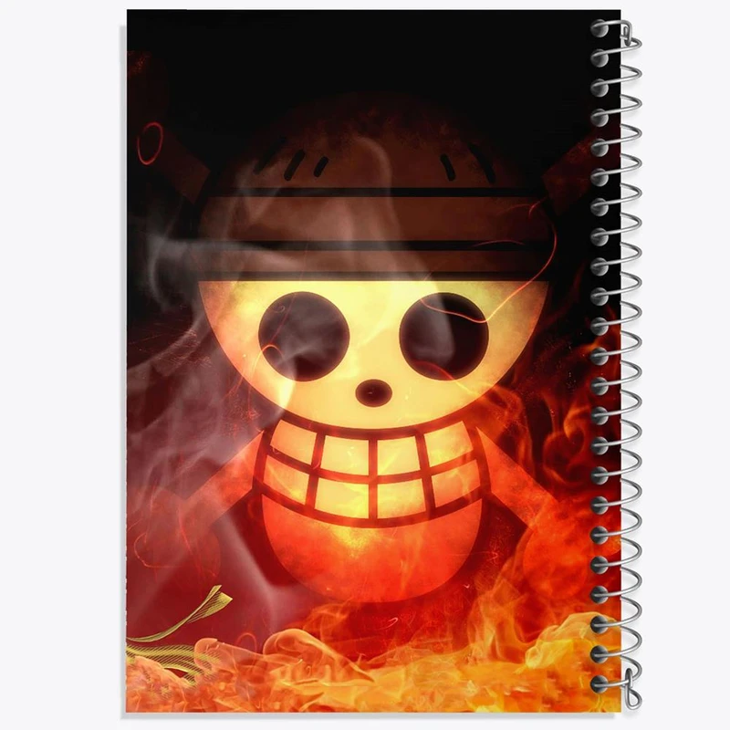 دفتر مشق 50 برگ خندالو مدل لوفی انیمه وان پیس One Piece کد 17218