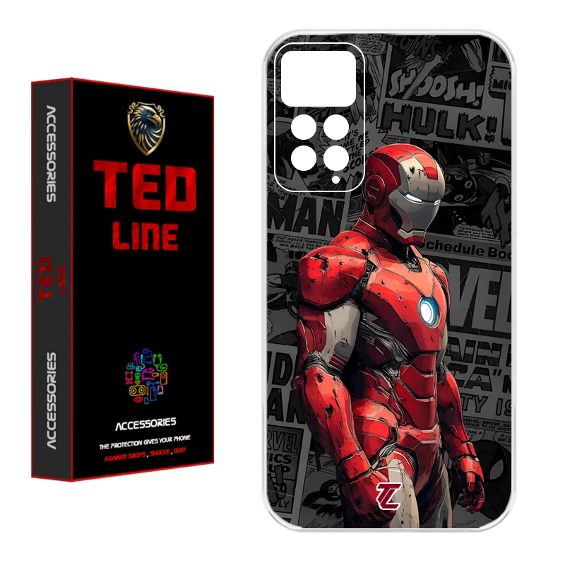 کاور تدلاین طرح آیرون من کد 1161 مناسب برای گوشی موبایل شیائومی Redmi Note 11 Pro 4G / Note 12 Pro 4G