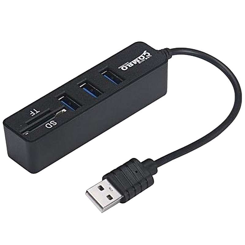 هاب USB 2.0 سه پورت وکارت خوان ایکس پی مدل hc834 هاب USB 2.0 سه پورت وکارت خوان ایکس پی مدل hc834