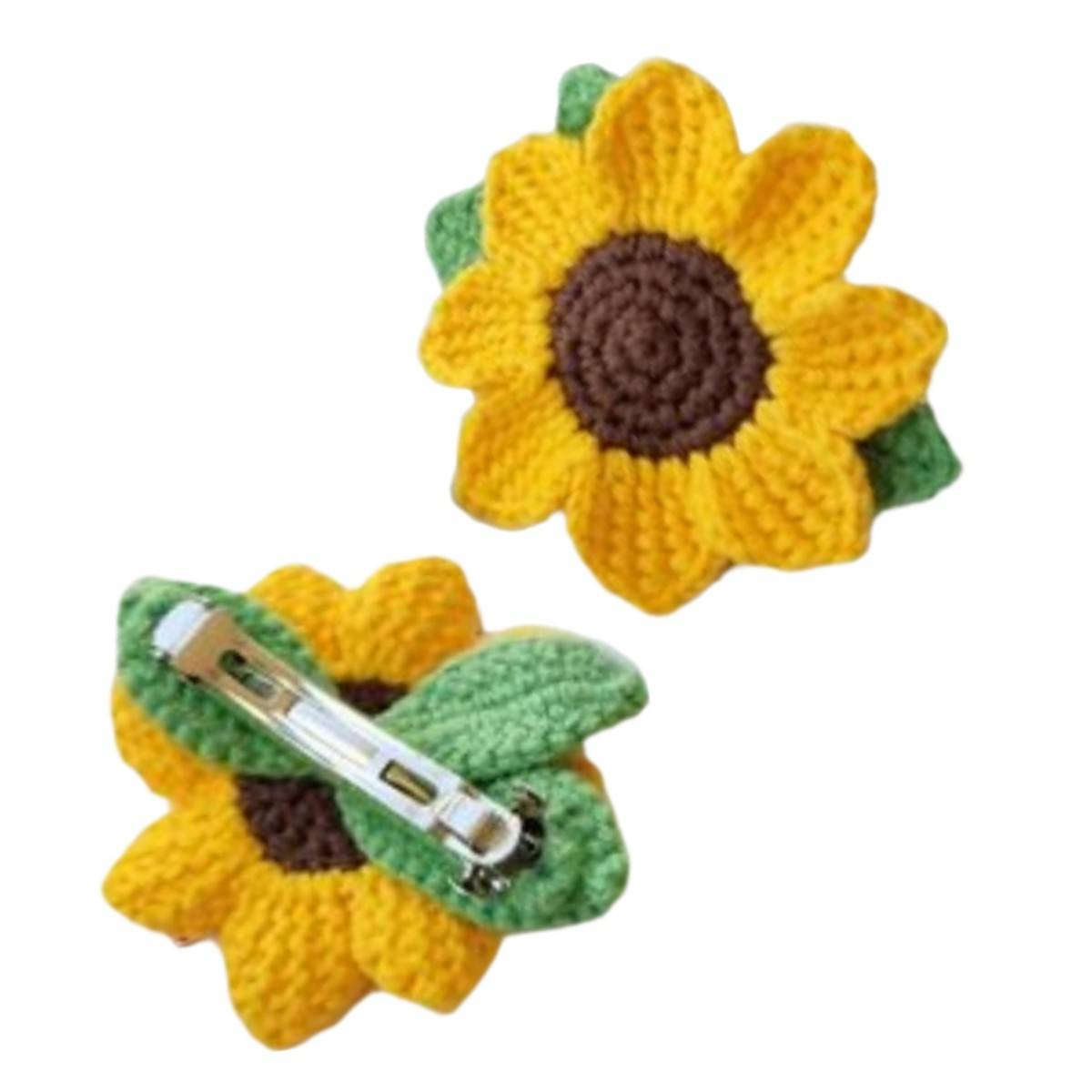 گیره مو دست ساز مدل افتابگردان