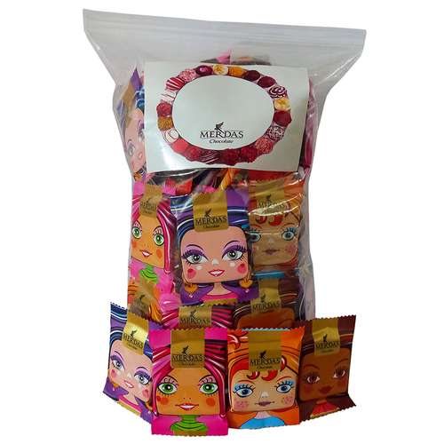 شکلات مخلوط هپی فرندز پاپ کرن و موکا و قهوه و شیری مرداس - 300 گرم