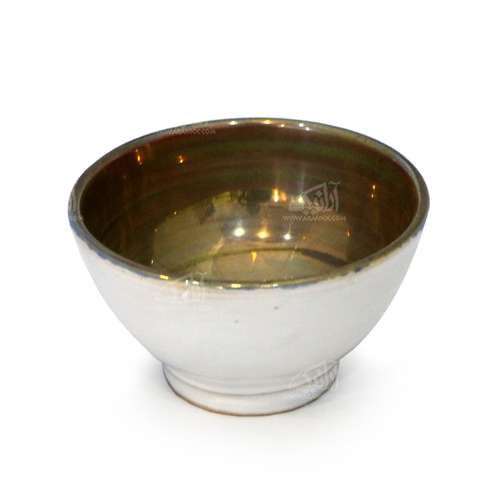 کاسه سفالی آرانیک ‎‎‎لعاب احیایی رنگ‎ ‎مسی طرح‎ ‎باران مدل 1004000071